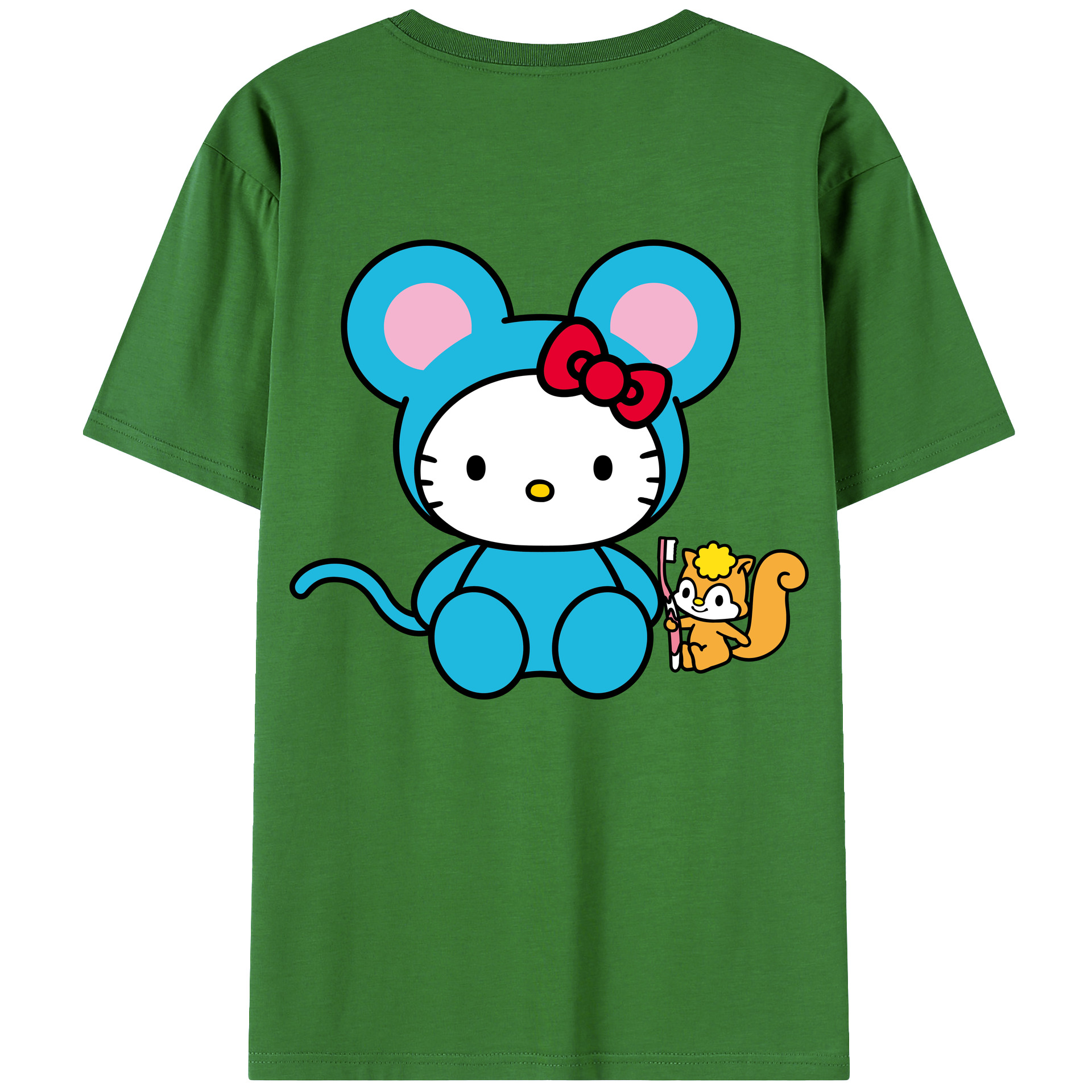 （画像用） Hello Kitty ハローキティ レディース半袖Tシャツ(バックプリント)